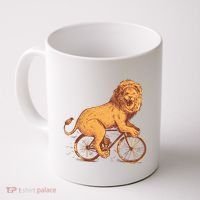 Bicycle Lion Coffee Mug thumb 0