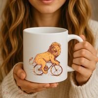Bicycle Lion Coffee Mug thumb 3