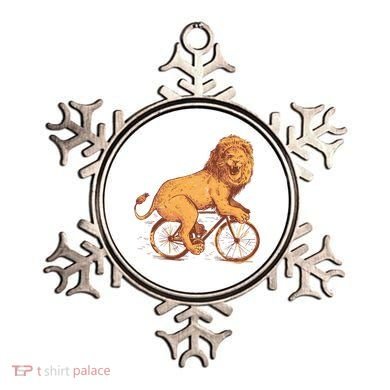 Bicycle Lion Ornament