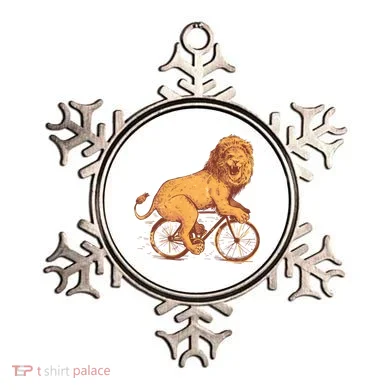 Bicycle Lion Ornament