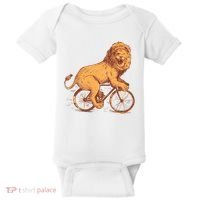 Bicycle Lion Baby Bodysuit thumb 0