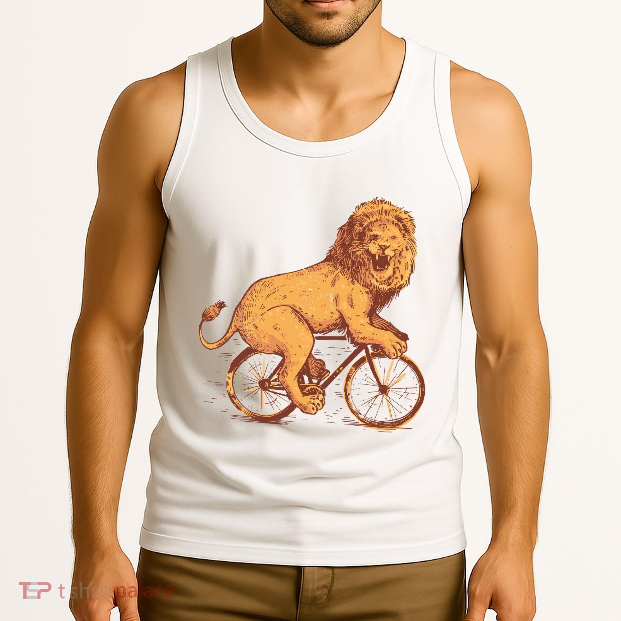 Bicycle Lion Tank Top