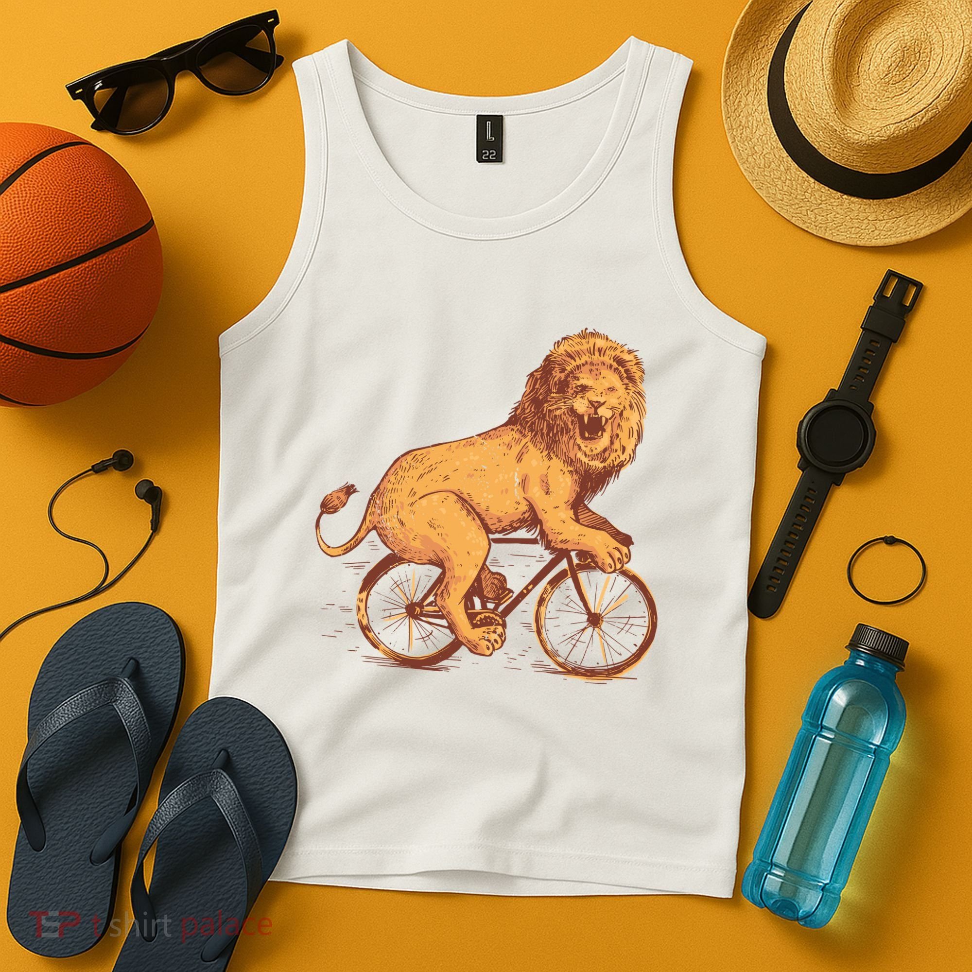 Bicycle Lion Tank Top
