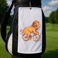 Bicycle Lion Golf Towel thumb 2