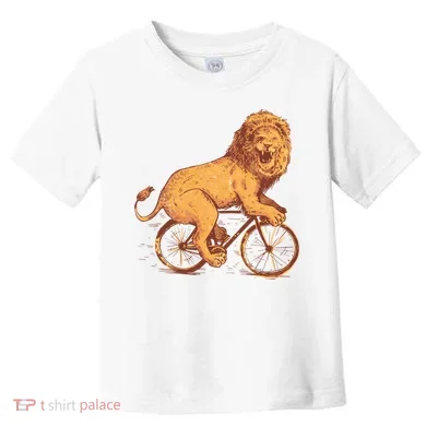 Bicycle Lion Toddler T-Shirt