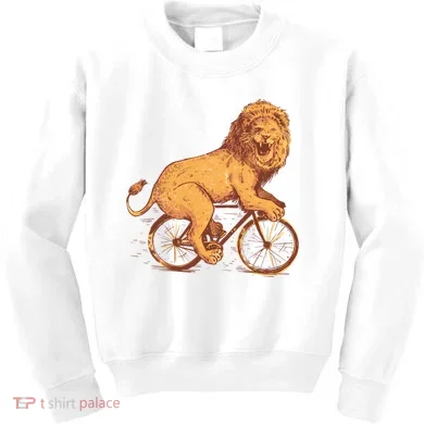 Bicycle Lion Kids Sweatshirt