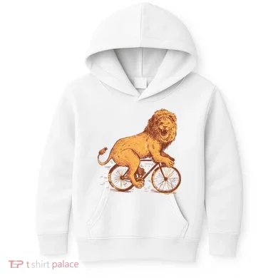 Bicycle Lion Kids Hoodie