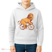 Bicycle Lion Kids Hoodie thumb 4
