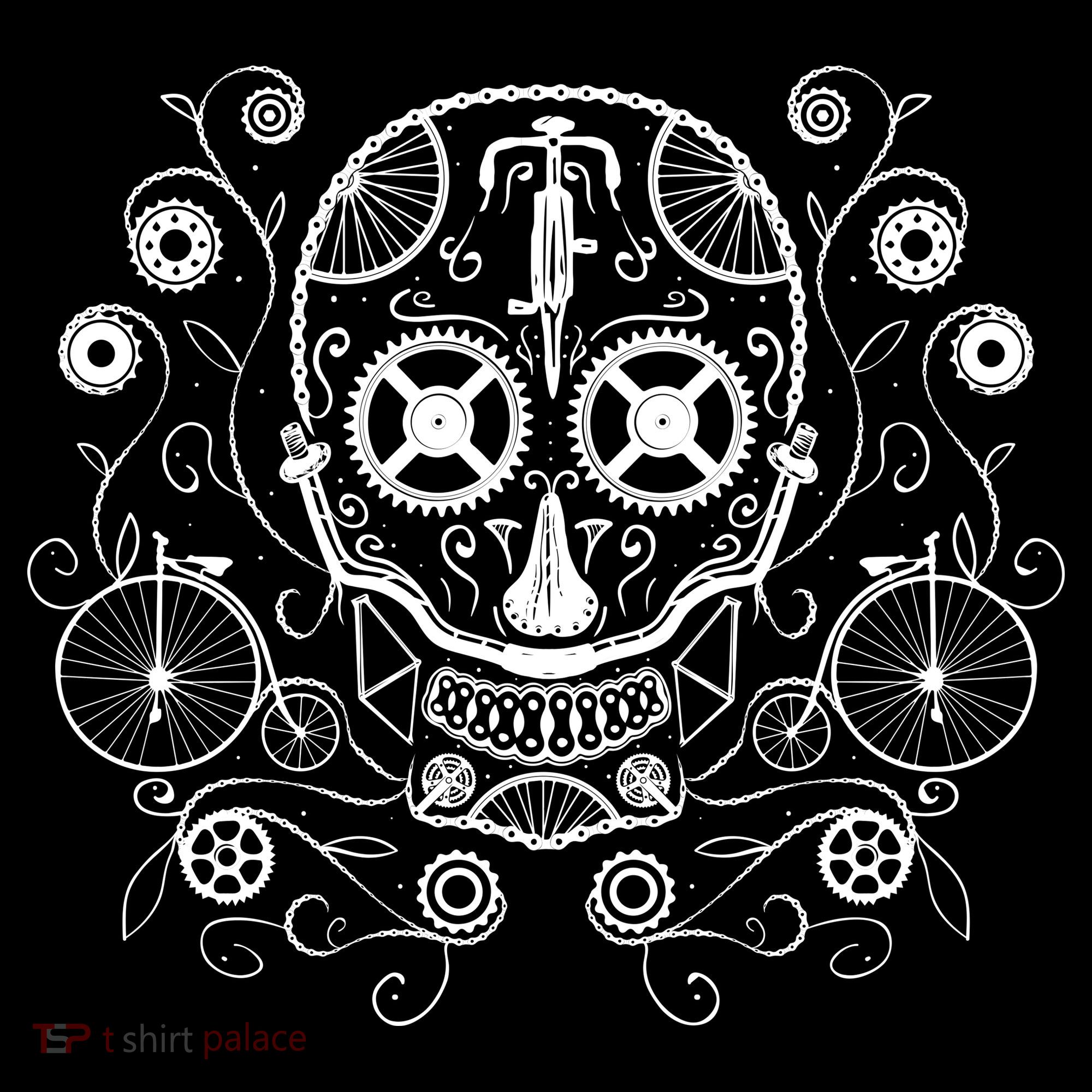 Bicycle Skull Toddler Hoodie