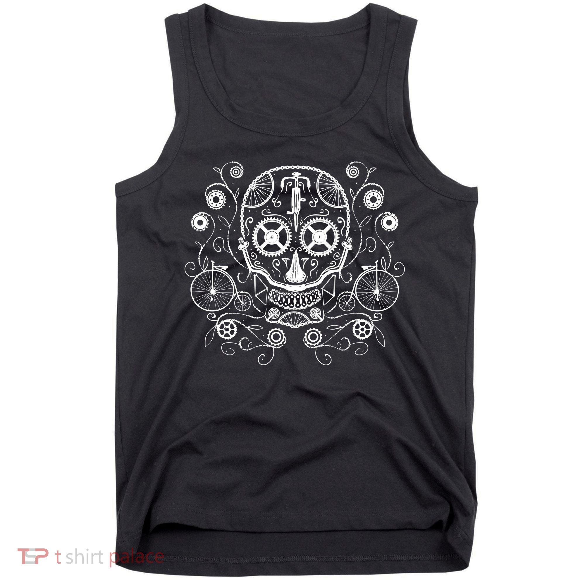 Bicycle Skull Tank Top