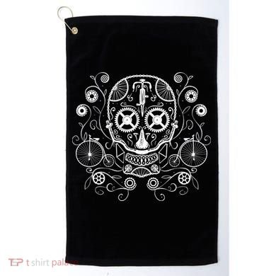 Bicycle Skull Golf Towel