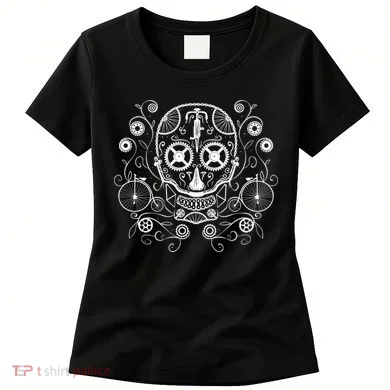 Bicycle Skull Women's T-Shirt