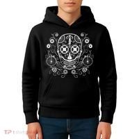 Bicycle Skull Kids Hoodie thumb 4