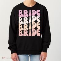 Bride I Do Crew Retro Bachelorette Party Bride Bridesmaids Women's Sweatshirt thumb 0