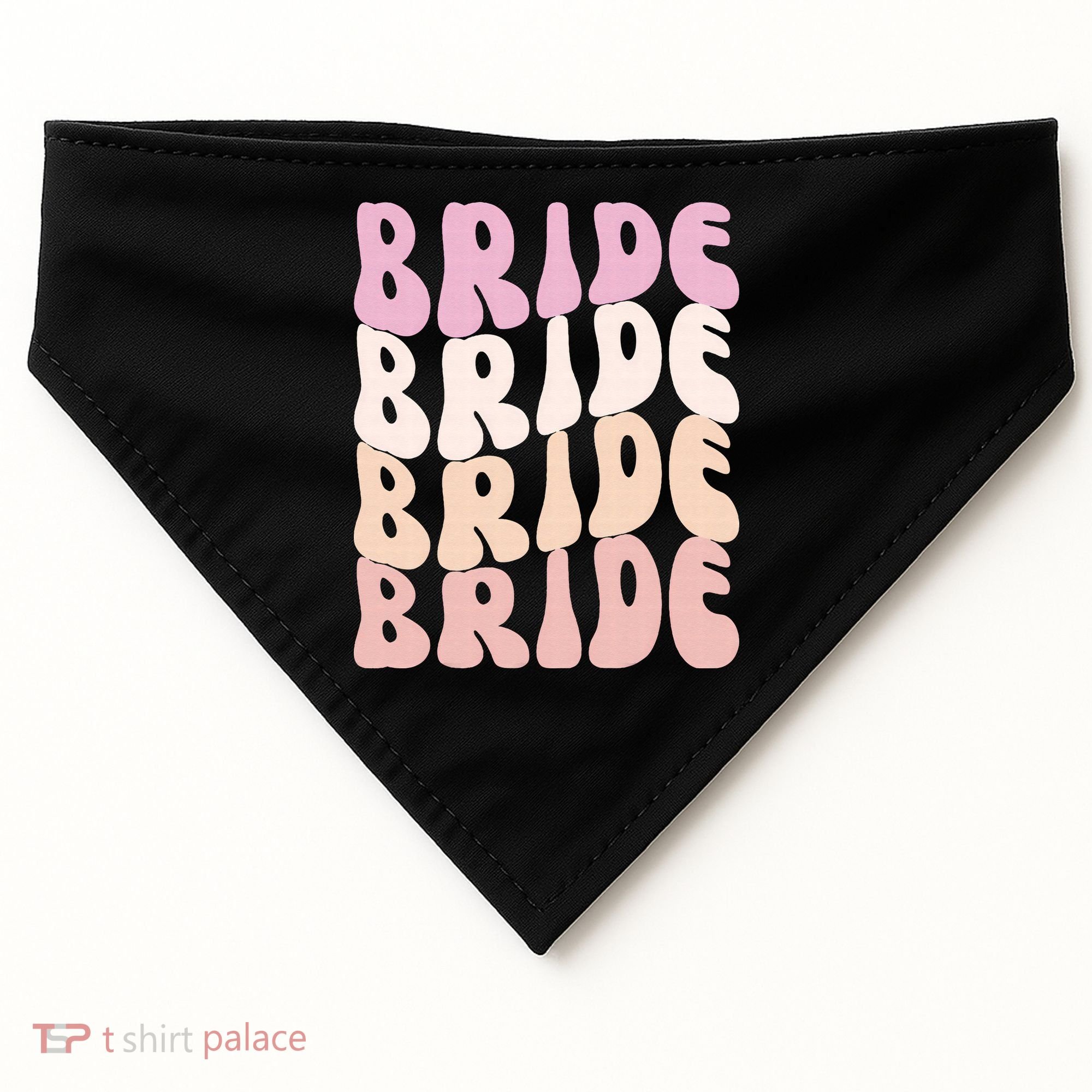 Bride I Do Crew Retro Bachelorette Party Bride Bridesmaids USA-Made Doggie Bandana