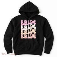 Bride I Do Crew Retro Bachelorette Party Bride Bridesmaids Hoodie thumb 0