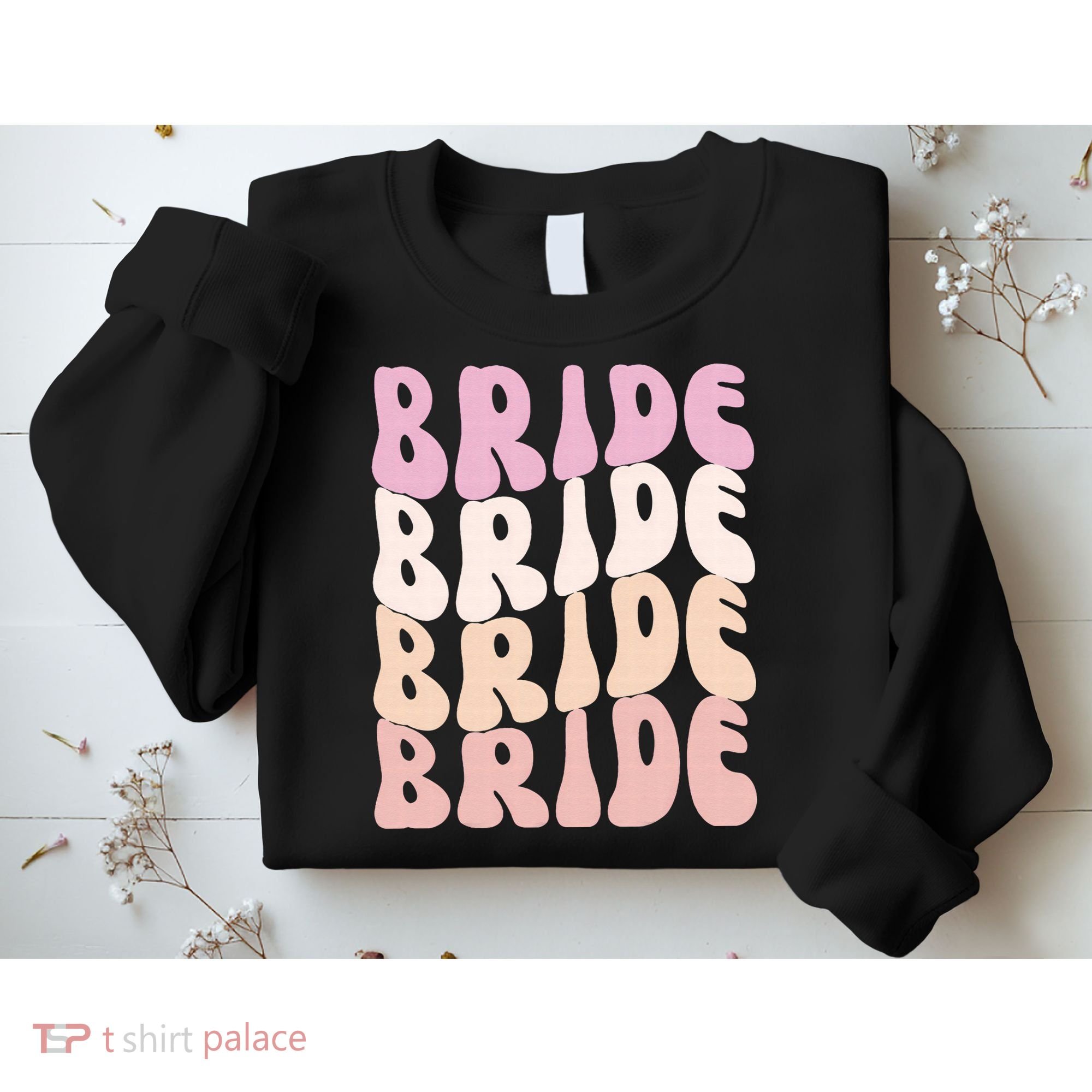 Bride I Do Crew Retro Bachelorette Party Bride Bridesmaids Sweatshirt