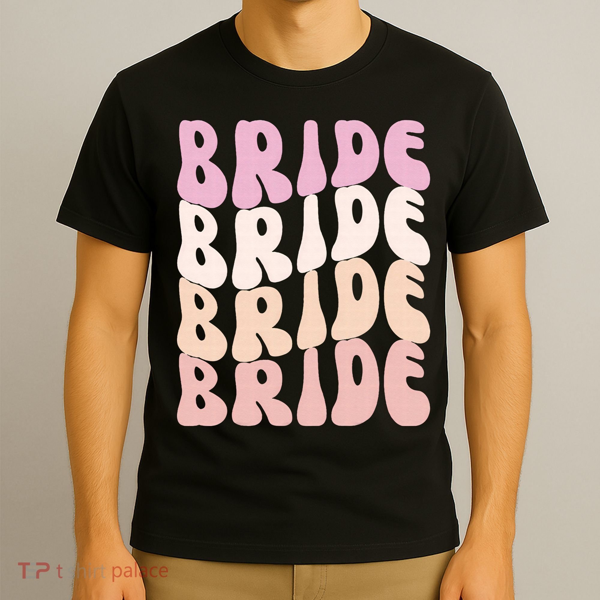 Bride I Do Crew Retro Bachelorette Party Bride Bridesmaids T-Shirt