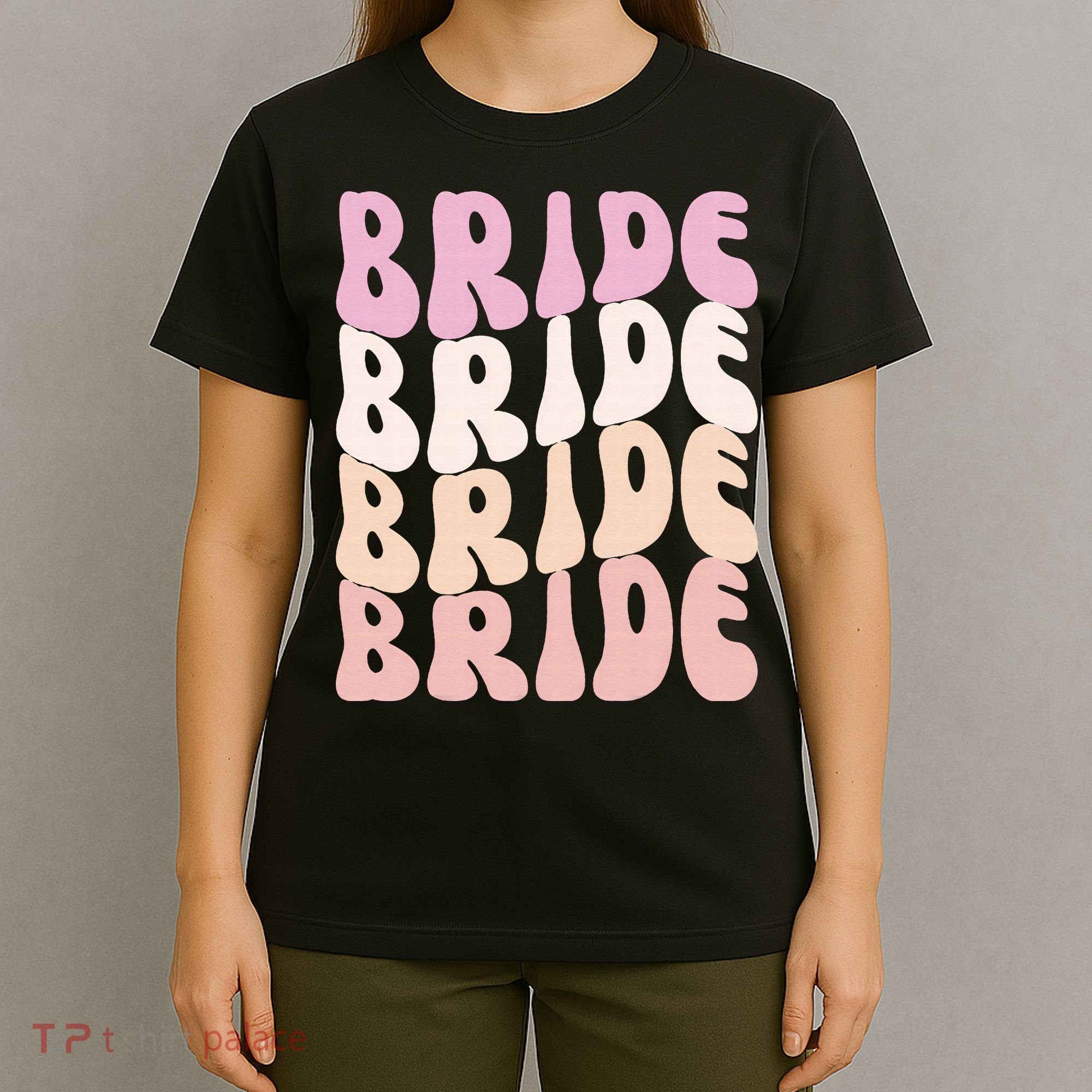 Bride I Do Crew Retro Bachelorette Party Bride Bridesmaids T-Shirt