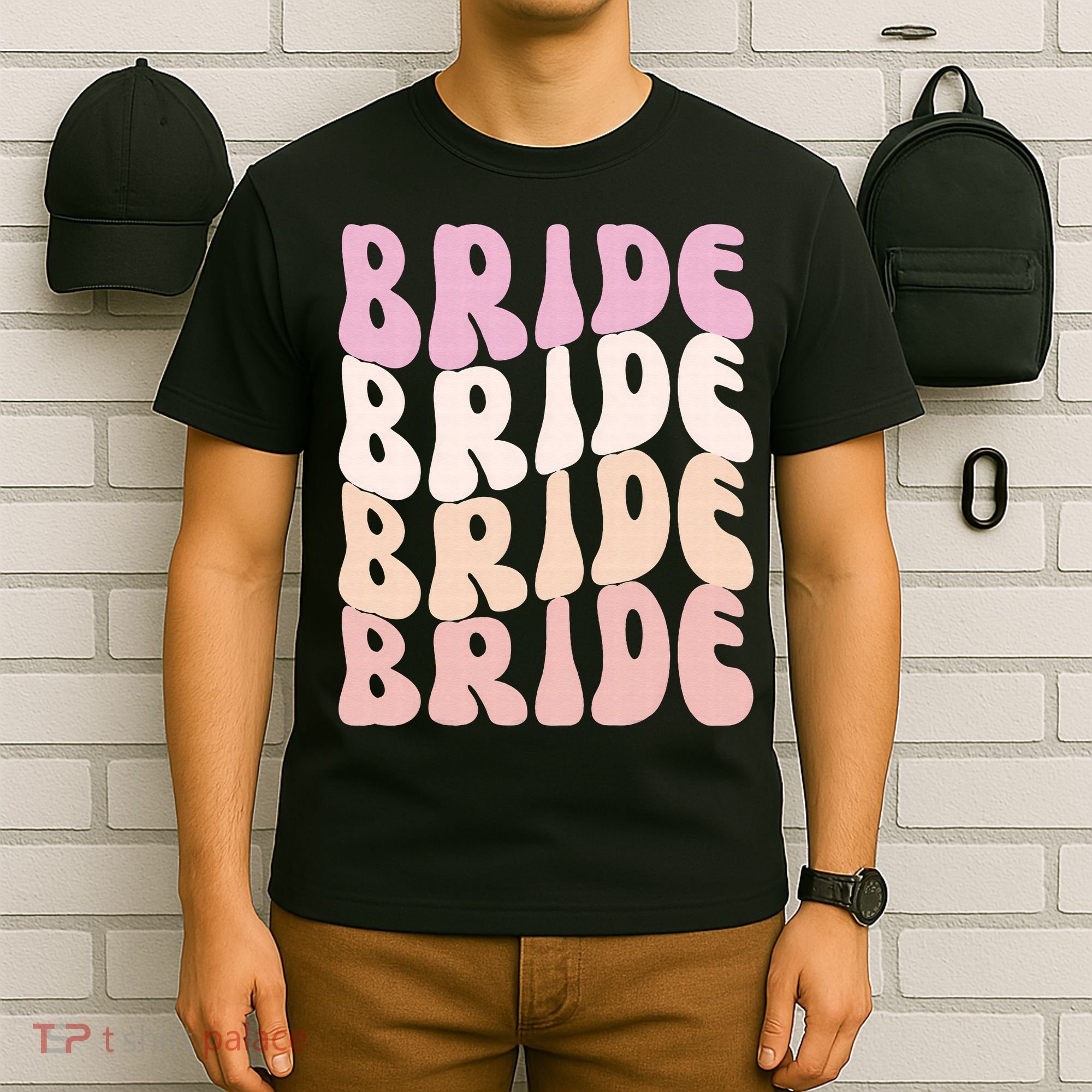 Bride I Do Crew Retro Bachelorette Party Bride Bridesmaids T-Shirt