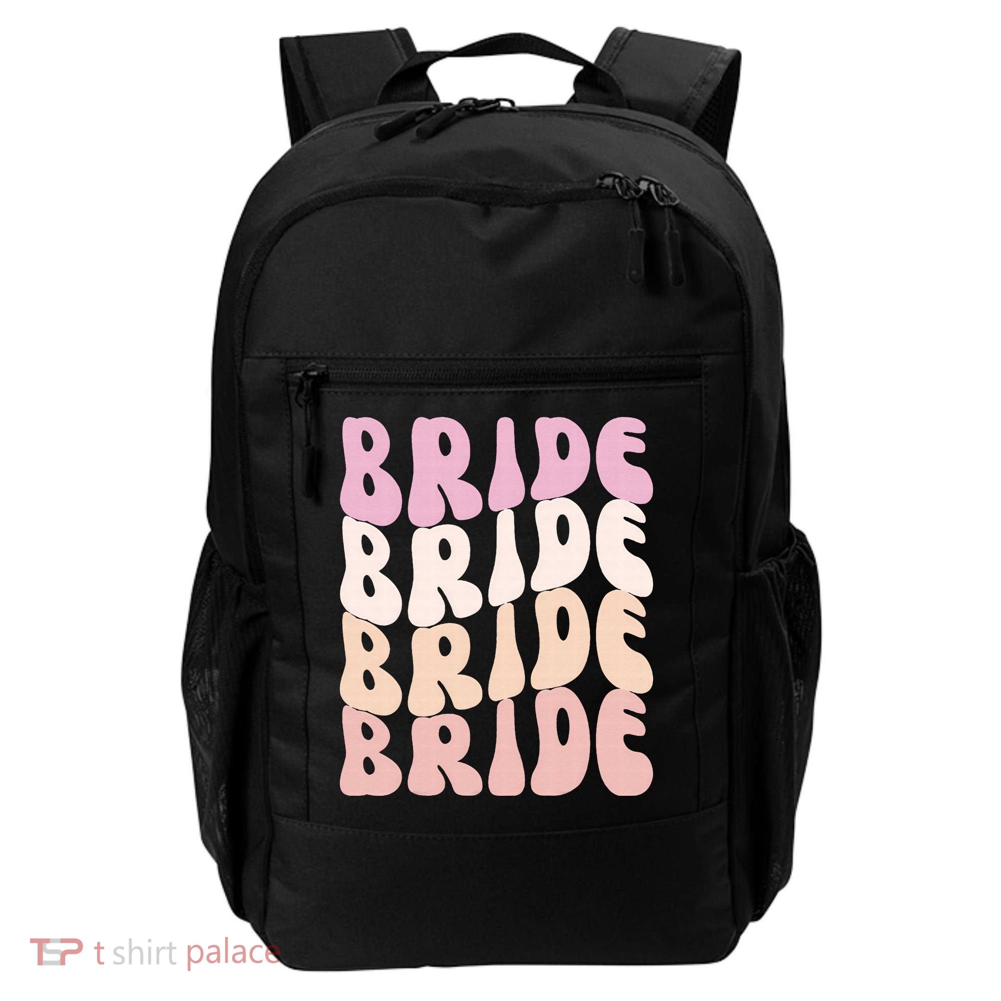 Bride I Do Crew Retro Bachelorette Party Bride Bridesmaids Backpack