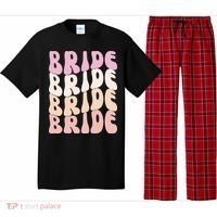 Bride I Do Crew Retro Bachelorette Party Bride Bridesmaids Pajama Set thumb 0