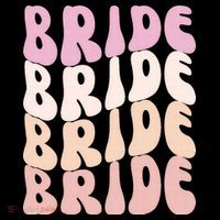 Bride I Do Crew Retro Bachelorette Party Bride Bridesmaids Women's Hoodie thumb 2