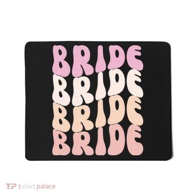 Bride I Do Crew Retro Bachelorette Party Bride Bridesmaids Mousepad