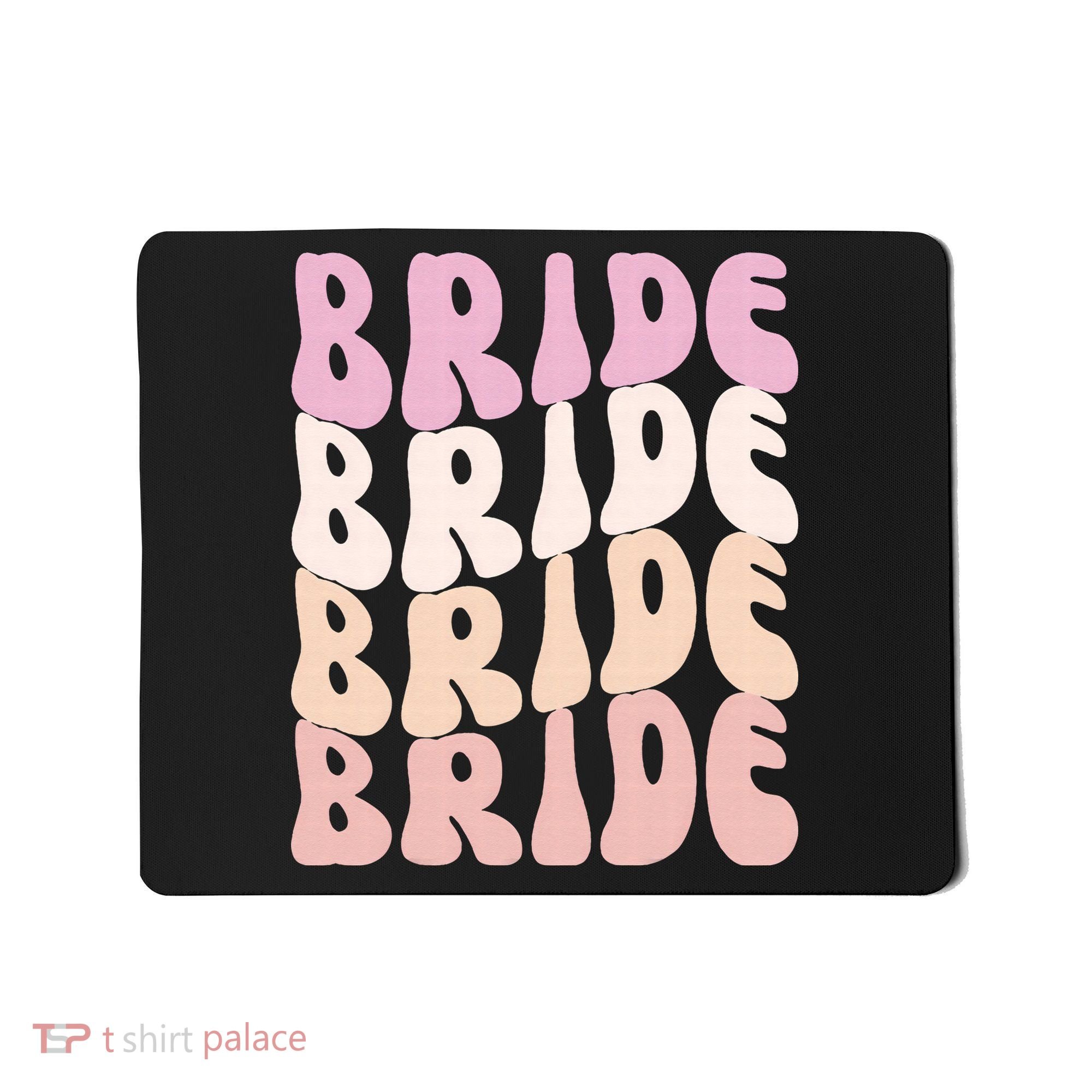 Bride I Do Crew Retro Bachelorette Party Bride Bridesmaids Mousepad