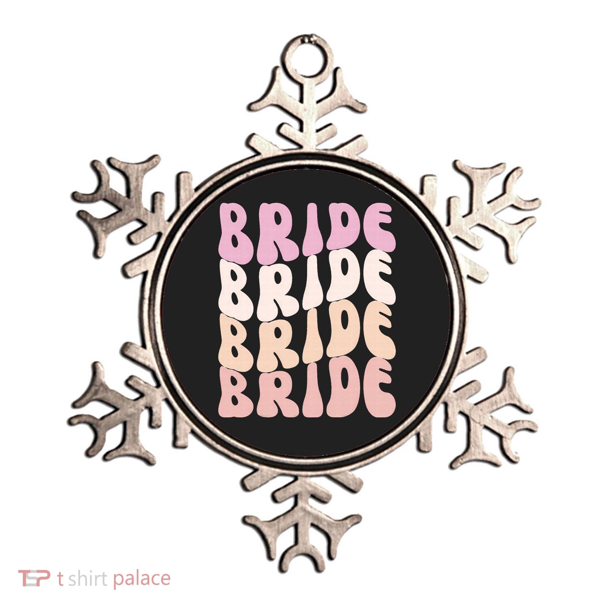 Bride I Do Crew Retro Bachelorette Party Bride Bridesmaids Ornament