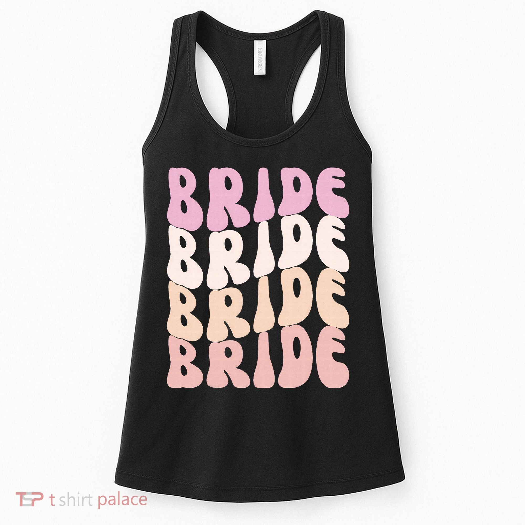 Bride I Do Crew Retro Bachelorette Party Bride Bridesmaids Women's Tank Top