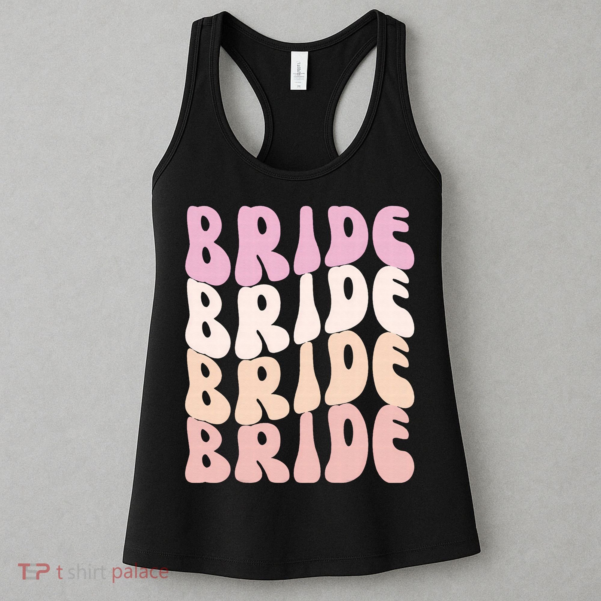 Bride I Do Crew Retro Bachelorette Party Bride Bridesmaids Women's Tank Top