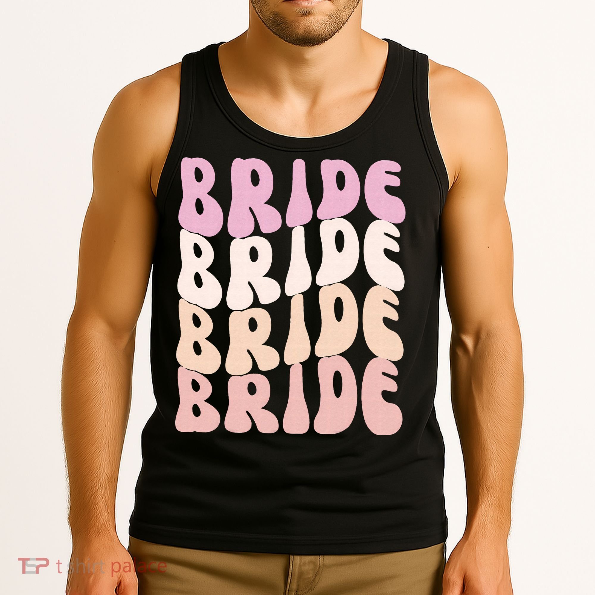 Bride I Do Crew Retro Bachelorette Party Bride Bridesmaids Tank Top