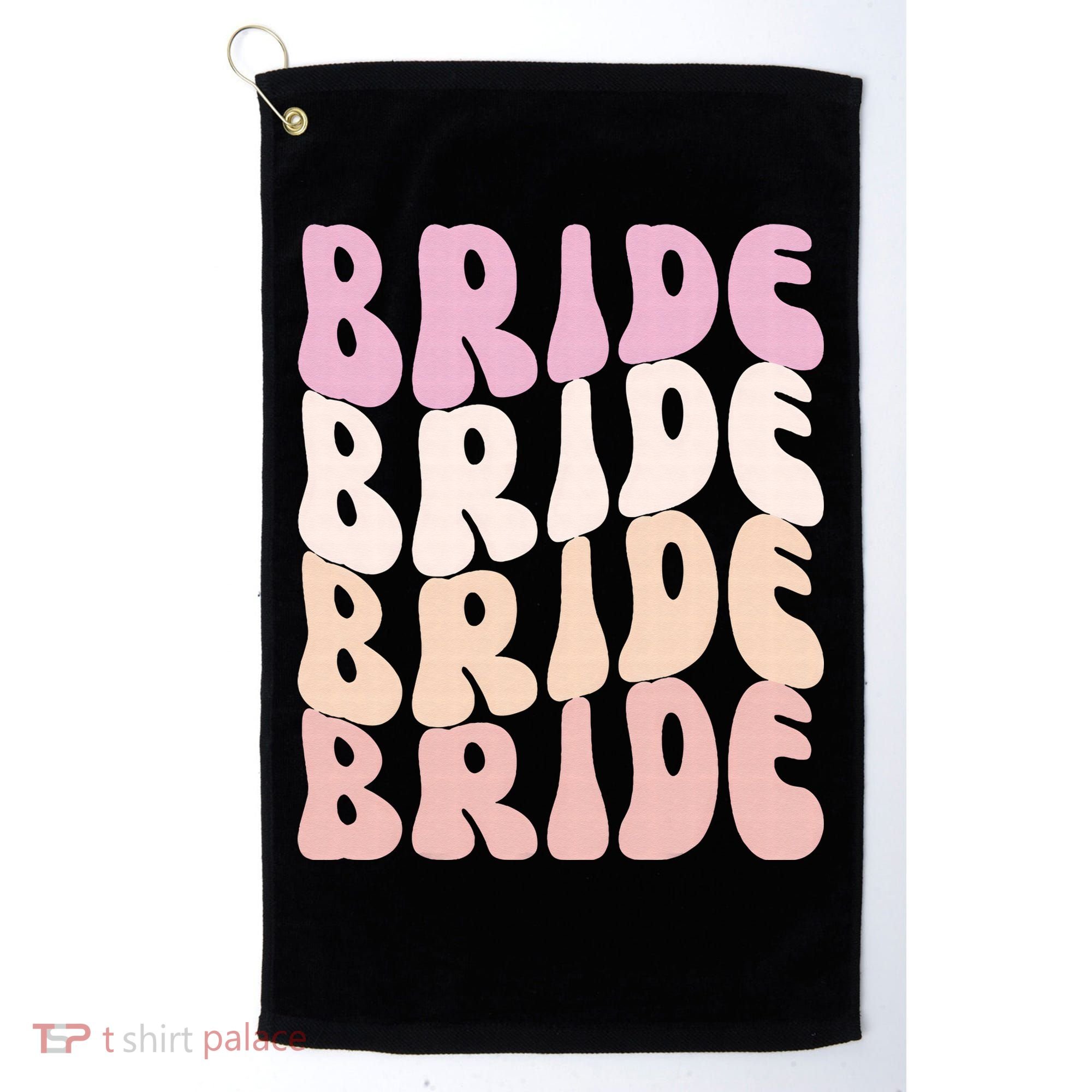 Bride I Do Crew Retro Bachelorette Party Bride Bridesmaids Golf Towel