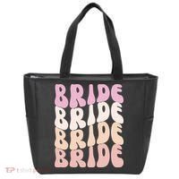 Bride I Do Crew Retro Bachelorette Party Bride Bridesmaids Tote Bag thumb 0
