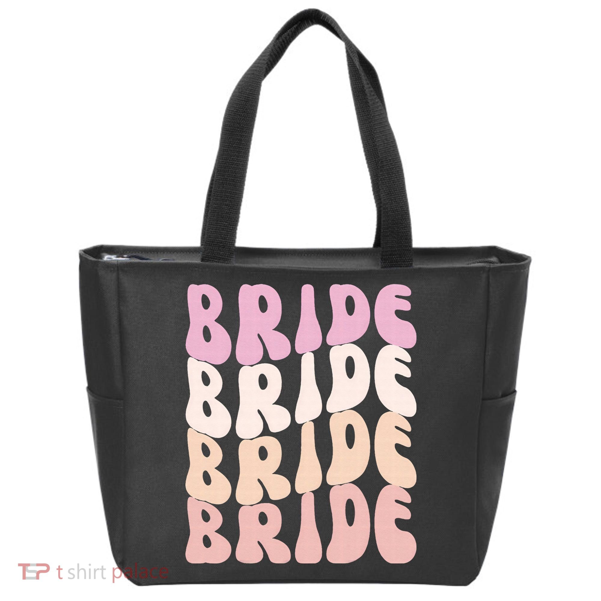 Bride I Do Crew Retro Bachelorette Party Bride Bridesmaids Tote Bag