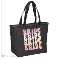 Bride I Do Crew Retro Bachelorette Party Bride Bridesmaids Tote Bag thumb 2