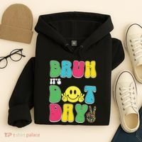 Bruh ItS Dot Daybruh Happy Dot Day Funny Teachers Hoodie thumb 4