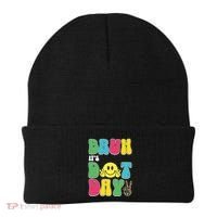 Bruh ItS Dot Daybruh Happy Dot Day Funny Teachers Beanie thumb 0