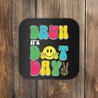 Bruh ItS Dot Daybruh Happy Dot Day Funny Teachers Coaster thumb 0
