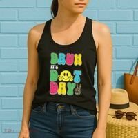 Bruh ItS Dot Daybruh Happy Dot Day Funny Teachers Women's Tank Top thumb 2