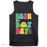 Bruh ItS Dot Daybruh Happy Dot Day Funny Teachers Tank Top thumb 0