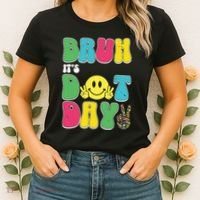 Bruh ItS Dot Daybruh Happy Dot Day Funny Teachers Women's T-Shirt thumb 2