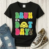 Bruh ItS Dot Daybruh Happy Dot Day Funny Teachers Women's T-Shirt thumb 3