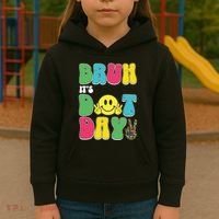 Bruh ItS Dot Daybruh Happy Dot Day Funny Teachers Kids Hoodie thumb 3
