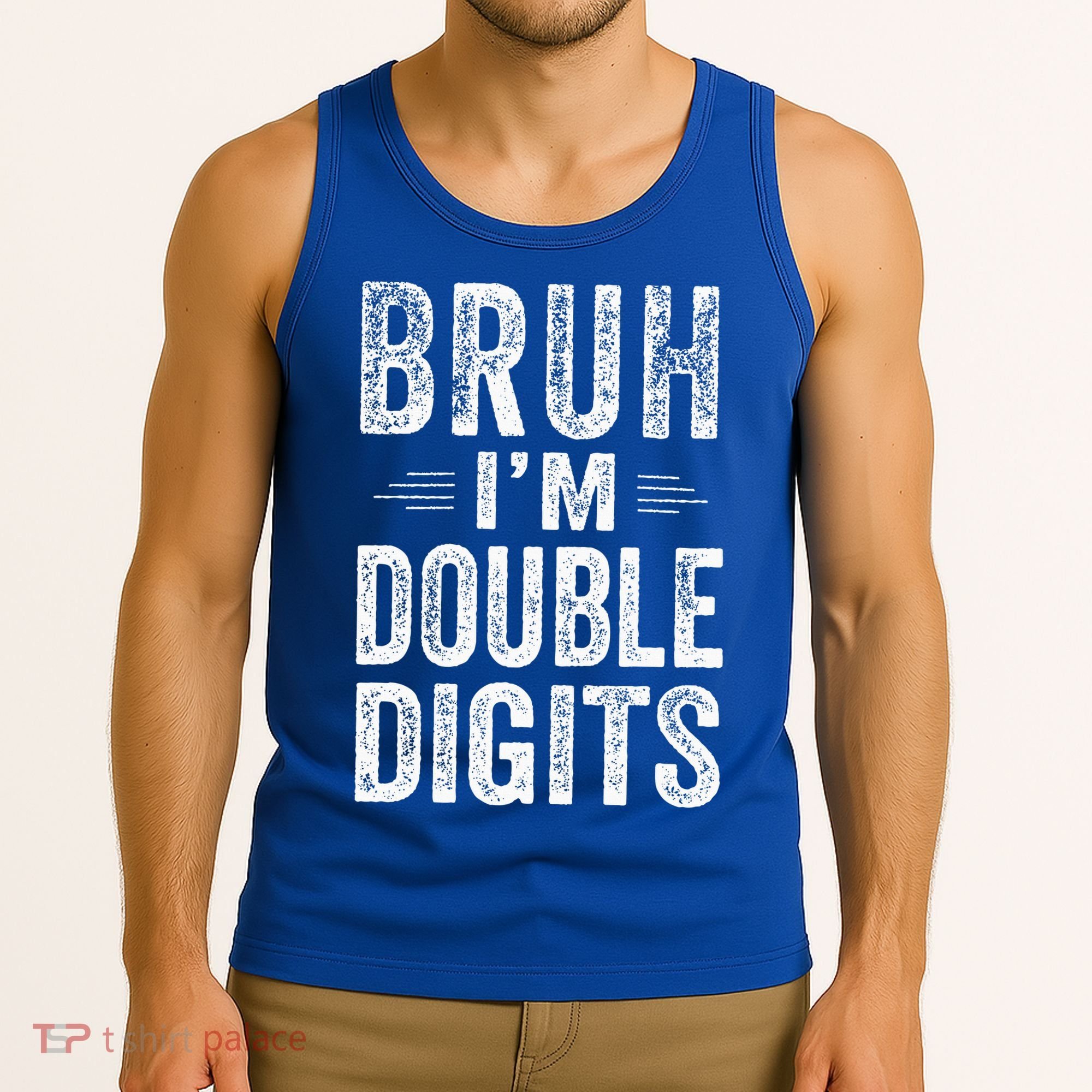 Bruh IM Double Digits 10th Birthday Gifts 10 Year Old Tank Top