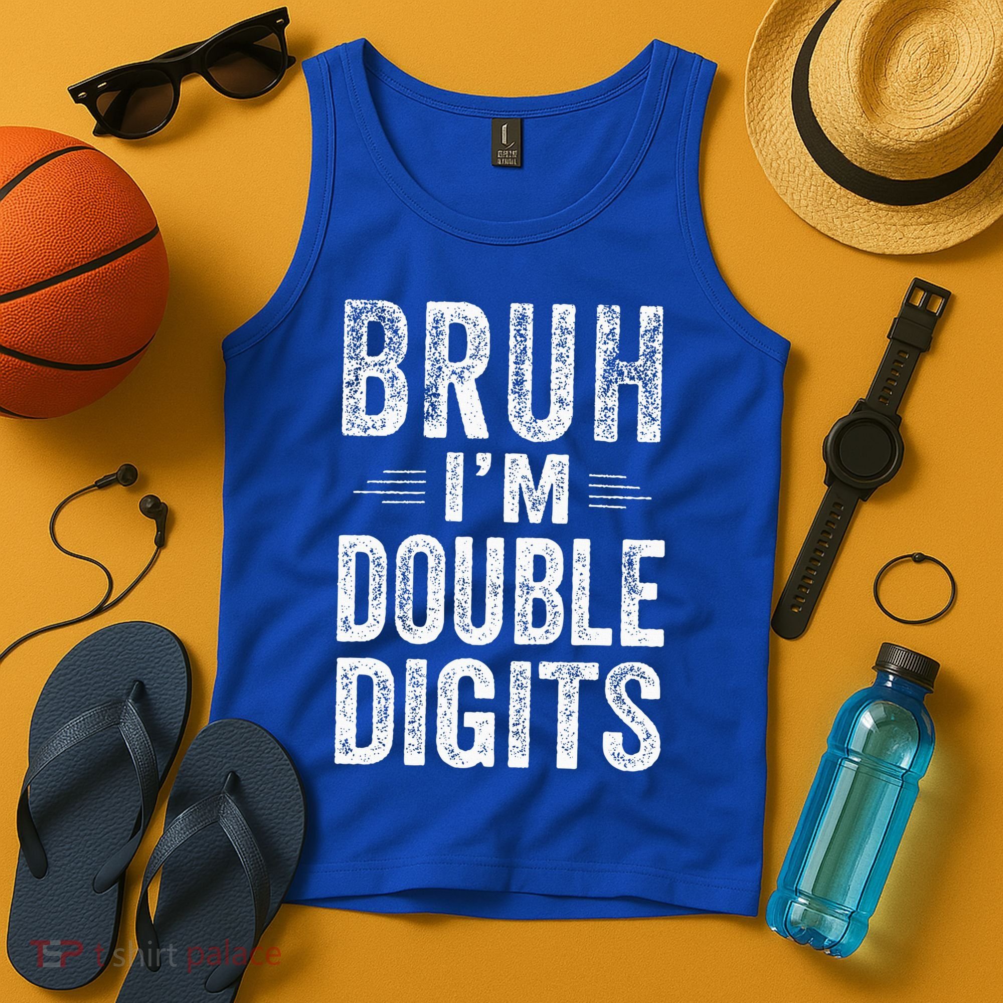 Bruh IM Double Digits 10th Birthday Gifts 10 Year Old Tank Top