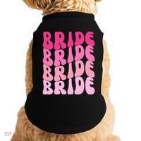 Bride I Do Crew Retro Bachelorette Party Bride Bridesmaids Doggie Tank thumb 0