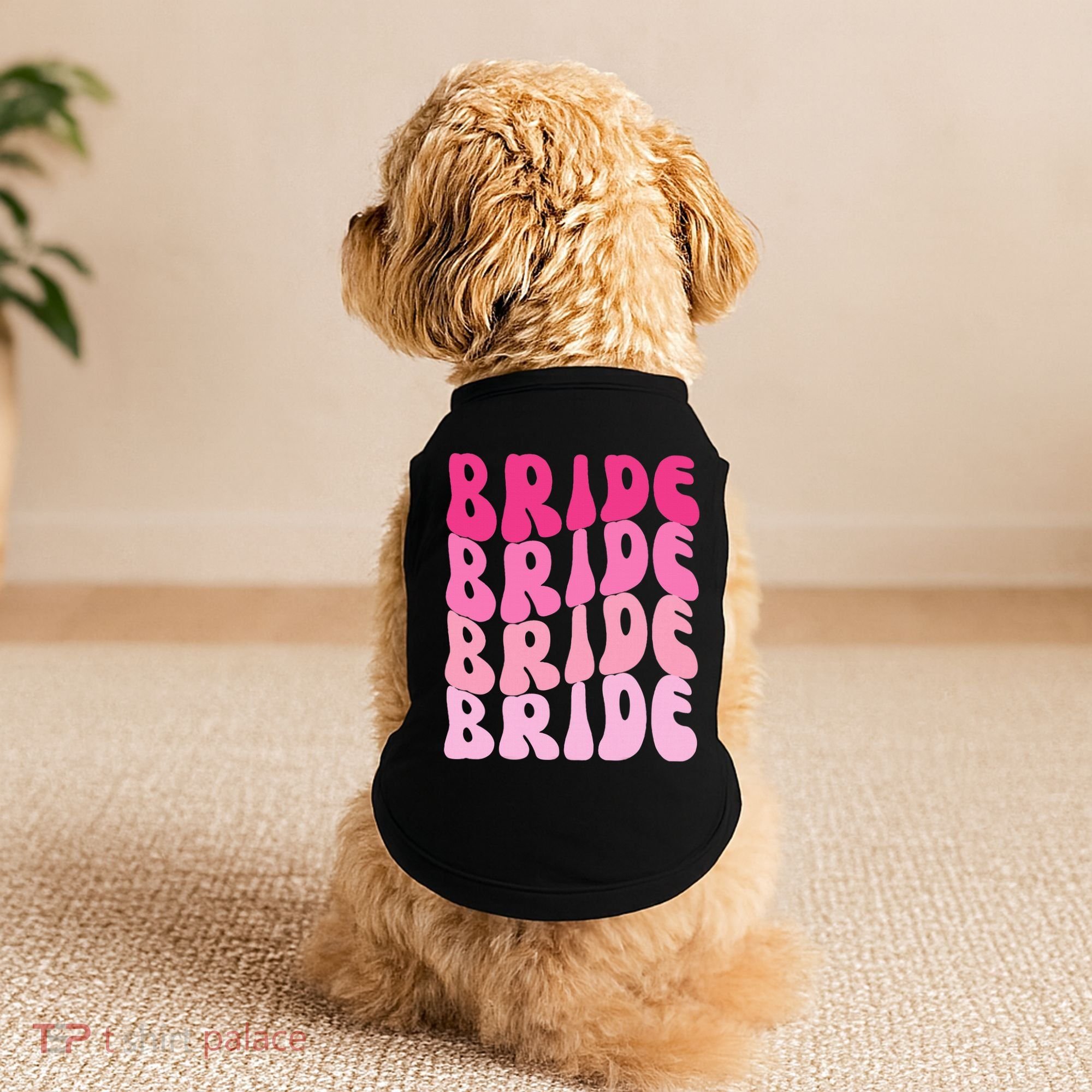 Bride I Do Crew Retro Bachelorette Party Bride Bridesmaids Doggie Tank