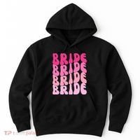 Bride I Do Crew Retro Bachelorette Party Bride Bridesmaids Hoodie thumb 0